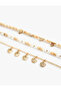 3-Piece Bracelet Set with Beaded Seashell Charms - 3