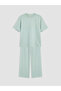 Green Striped Girls' Soft Touch Set