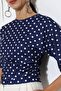 Women's Micro Digital Polka Dot Blouse - 2