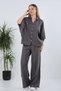 Women's Elastic Waist Pocketed Casual Modal High Waist Wide Leg Pants - 2