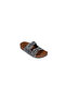 Women's Stone and Bead Embellished Double Buckle Comfort Sole Slippers - 2