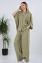 Women's Elastic Waist Pocketed Casual Modal High Waist Wide Leg Pants - 3