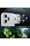 Uyiton Compatible with iPhone 17 Pro Max Camera Lens Protector - [Not Easy to Break][Strong Adsorption][Case-Friendly] Metal Tempered Glass Rear Camera Screen Cover - Silver - 3