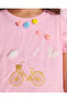 Girls Pink 3D Print T-Shirt - 5