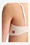Women Lotus Pointel Cream/Pink Strapless Wired Bra - 4