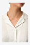 Women Bridal Charming Short Sleeve Shirt Trousers White Set - 3