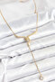 316L Steel Chain Gold Color Snake Model Y Necklace