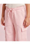 Girls Pink Cargo Pocket Track Pants - 5