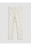 Ecru Baby Girl Ribbed Leggings 3-Pack - 3