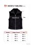 Women's Plush Vest with Lining and Double Pockets, 100% Cotton - 7
