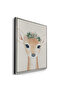 Boho Deer Kids Wall Art | Portrait Framed Canvas Print | Luxury Modern Decor for Kids Room - 3