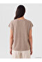 Lcw Everyday Brown V-Neck Women's T-Shirt - 4