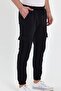 Men's Black Tactical Outdoor Jogger with Elastic Cuffs