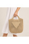 Handmade Oval Raffia Bag 36X30 cm Straw Women's Shoulder Bag - 1 Pc - 4