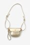 Mini Muse Crossbody Bag with Adjustable Strap Detail - Gold - 4