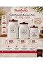 3-Piece Acacia Lid Porcelain Tea, Sugar, Coffee Storage Jar Set Düzen Kacanozu Spice Rack