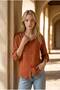 Women's Hooded Muslin Shirt Oversize Relaxed Fit 100% Cotton - 3