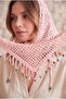 Boho Knot Women's Bead Detailed Organic Cotton Knitted Bandana - 3