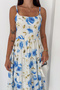 Rosalie Women's Strappy Floral Patterned Layered Maxi Dress - 5