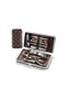 # Manicure Set Stainless Steel with Leather Case Personal Hand Foot Care Hygienic Stylish Manicure Set 12 Pieces - 6