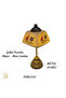 Lampshade-Table and Night Light-Cable-Connected-Decorative-Handmade-With Transparent Porcelain Hat