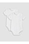 Esvab • Modern & Distinctive Zero Roba Collar Baby Boy Snap Fastener Bodysuit 2-Pack - 2