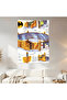 Batman Utility Belt Blueprint Wall Covering Wall Tapestry First Quality Satin Fabric Poster - 2