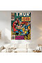 Thor Marvel Comics Wall Covering Wall Tapestry First Quality Satin Fabric Poster - 2