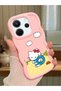 Redmi Note 14 4g Compatible Case Camera Protector Pink Silicone Couple Phone Case Kitty Pattern