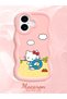iPhone 17 Compatible Case Camera Protector Pink Silicone Couple Phone Case Kitty Pattern - 2