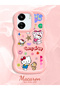 Redmi 13C Compatible Case Camera Protector Pink Silicone Couple Phone Case Kitty Pattern - 2