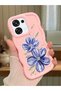 Oppo F31 5g Compatible Case Camera Protector Pink Silicone Couple Phone Case Floral Pattern