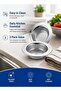 Kitchen Sink Strainer Stainless Steel 2 Pack | 4.5 Inch Wide Rim Sink Drain Strainer Basket | Anti Clogging Rust Free Polished Silver Drain Filter - 4