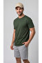 Men's Khaki Regular Full-Fit Crew Neck T-Shirt - 5