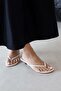 Ruiz Women's Heeled Leather Sandals Beige