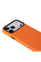 Bloomcase Mono Pebble Orange Apple iPhone 17 Pro (6.3") Genuine Leather Magsafe Case - 6