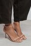 Taki Ten Patent Leather Women's Thin Heeled Shoes with Ankle Belt Detail - 3