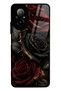 Realme 12 Lite Obsidian Crimson Rose Design Glossy Phone Case