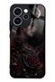 Oppo Reno 15 Pro Glossy Phone Case with Crimson Moon Rose Design