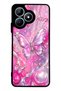 Realme Note 50 Pink Prism Butterfly Design Glossy Phone Case