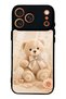 iPhone 17 Pro Pearl Teddy Design Glossy Phone Case