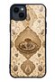 iPhone 14 Plus Ivory Ottoman Coffee Design Glossy Phone Case