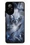 Realme 12 Lite Midnight Chrome Butterfly Design Glossy Phone Case