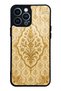 iPhone 13 Pro Max Ivory Ottoman Gold Design Glossy Phone Case