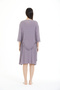 Women's 95% Viscose Polka Dot Patterned Dressing Gown & Nightgown Set - 6