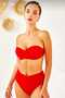 Model Strapless High-Waisted Bikini Set with Empty Cups