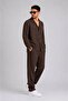 Trendy Men's Lycra Wrinkled Shirt Baggy Bottom Top Set - 3
