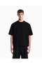 Men's Relaxed Fit Round Neck Short Sleeve Black T-Shirt