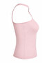 Single Shoulder Thick Strap Mink Women's Undershirt 2618-04 - 2