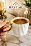 Gift Ceramic Mug - Gold Gilded Coffee Cup 180 ml - Trend Seo Compatible - 2